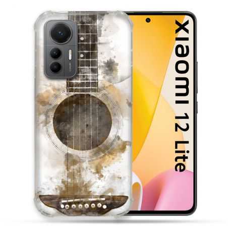 Coque Renforcée En Verre Trempé Pour Xiaomi 12 Lite Musique Guitare Tag