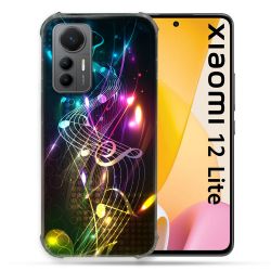 Coque Renforcée En Verre Trempé Pour Xiaomi 12 Lite Musique Partition Multicolore