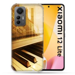 Coque Renforcée En Verre Trempé Pour Xiaomi 12 Lite Musique Piano Retro