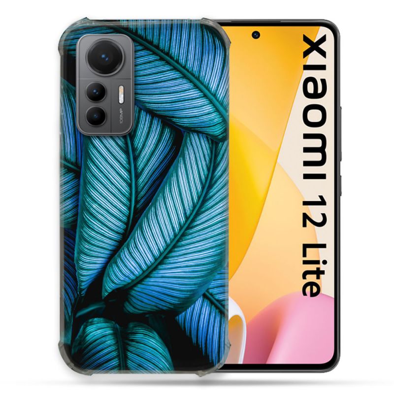 Coque Renforcée En Verre Trempé Pour Xiaomi 12 Lite Nature Feuille Palmier