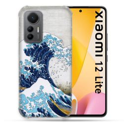 Coque Renforcée En Verre Trempé Pour Xiaomi 12 Lite Peinture La Grande Vague