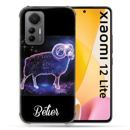 Coque Renforcée En Verre Trempé Pour Xiaomi 12 Lite Signe Zodiaque 2 Bélier