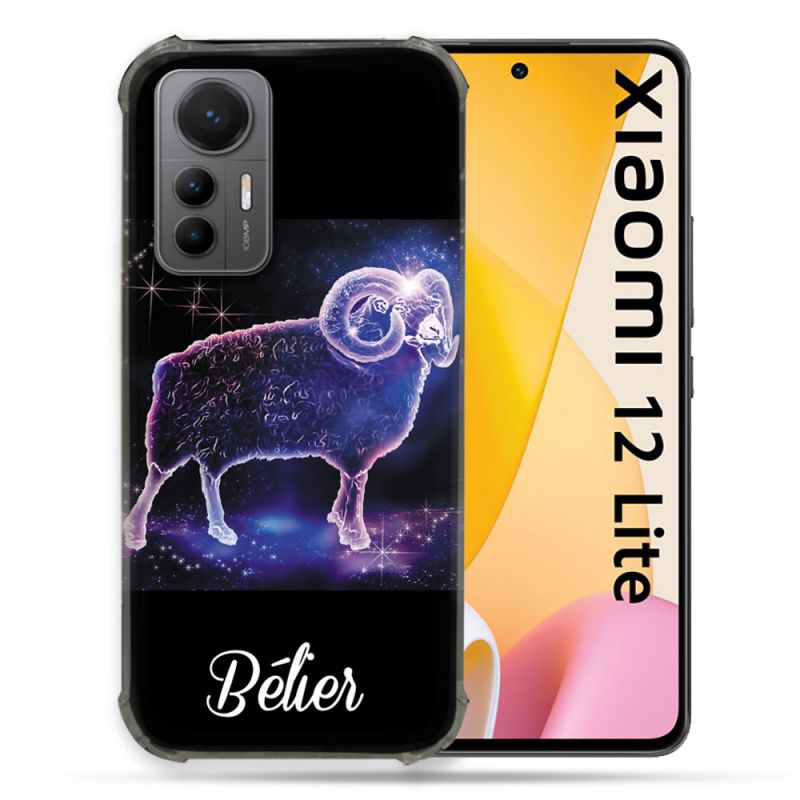 Coque Renforcée En Verre Trempé Pour Xiaomi 12 Lite Signe Zodiaque 2 Bélier