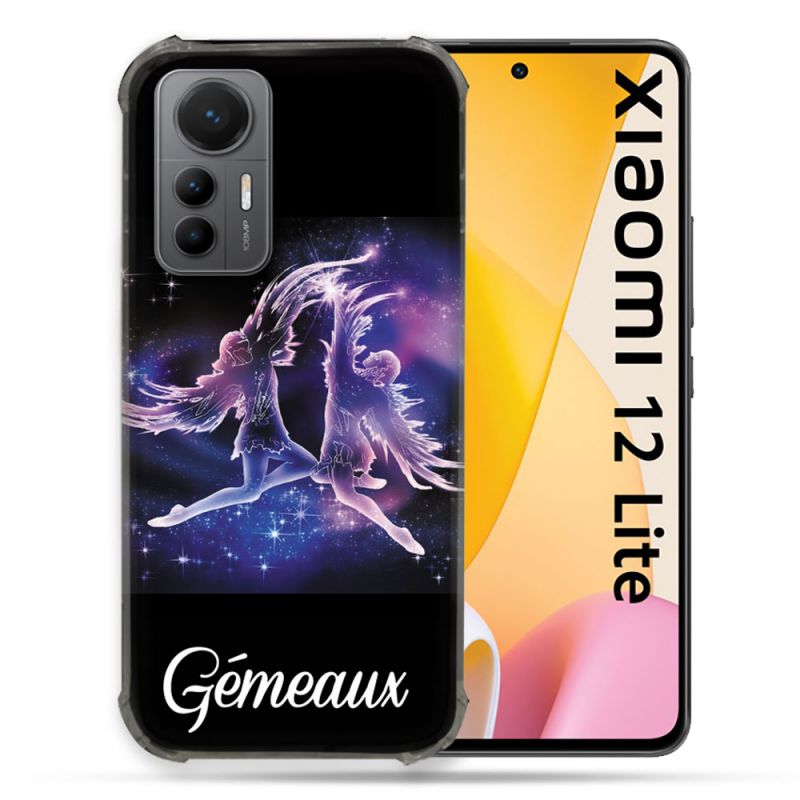 Coque Renforcée En Verre Trempé Pour Xiaomi 12 Lite Signe Zodiaque 2 Gémeaux