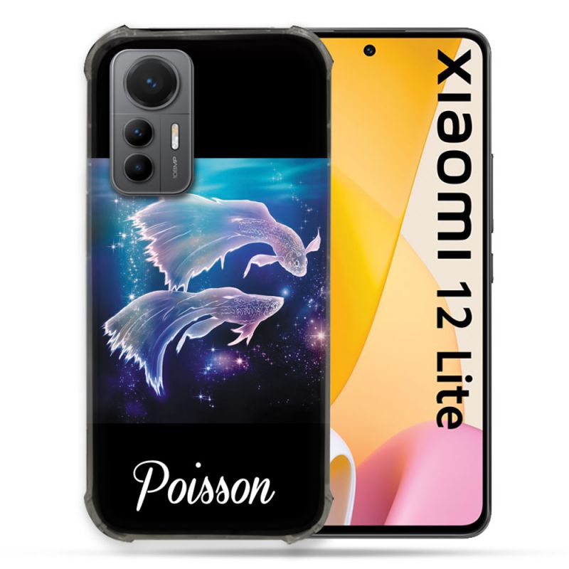 Coque Renforcée En Verre Trempé Pour Xiaomi 12 Lite Signe Zodiaque 2 Poisson