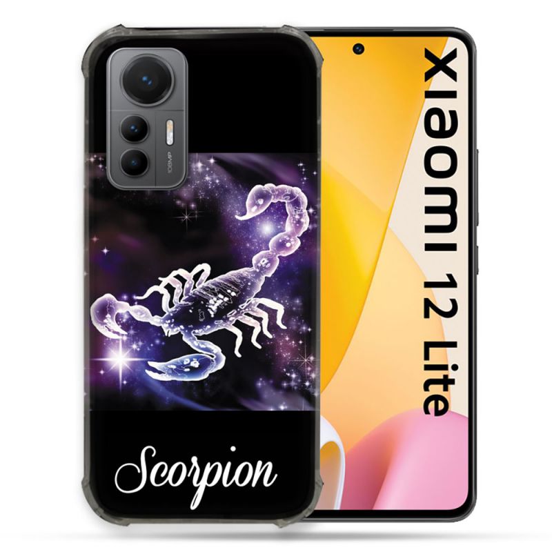 Coque Renforcée En Verre Trempé Pour Xiaomi 12 Lite Signe Zodiaque 2 Scorpion