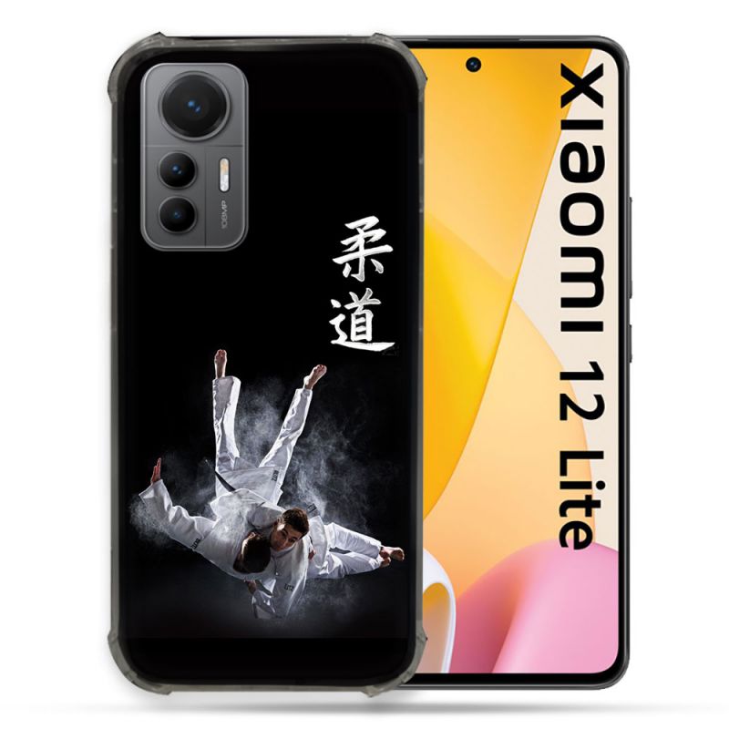 Coque Renforcée En Verre Trempé Pour Xiaomi 12 Lite Sport Judo Noir