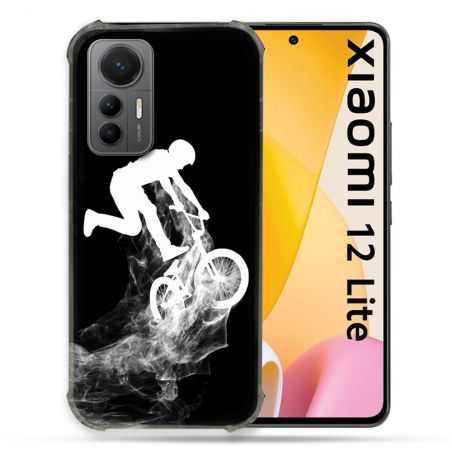 Coque Renforcée En Verre Trempé Pour Xiaomi 12 Lite Sport VTT Noir