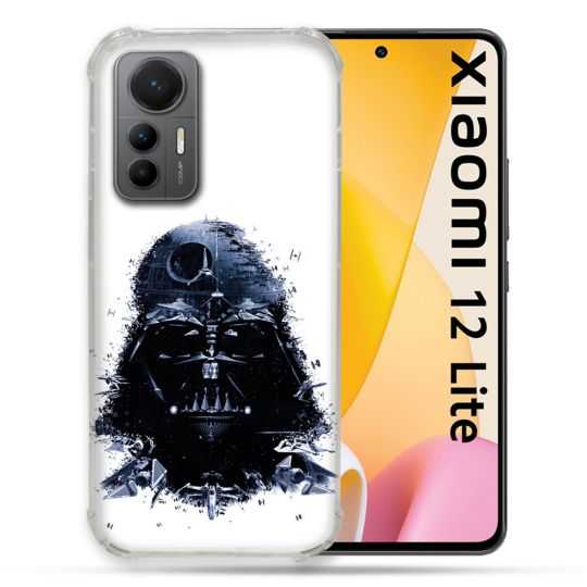 Coque Renforcée En Verre Trempé Pour Xiaomi 12 Lite Star Wars - Dark Vador Blanc