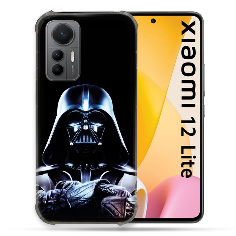 Coque Renforcée En Verre Trempé Pour Xiaomi 12 Lite Star Wars - Dark Vador Noir