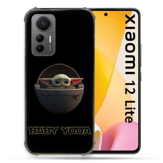Coque Renforcée En Verre Trempé Pour Xiaomi 12 Lite Star Wars - Yoda bebe noir