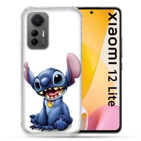Coque Renforcée En Verre Trempé Pour Xiaomi 12 Lite Stitch Blanc