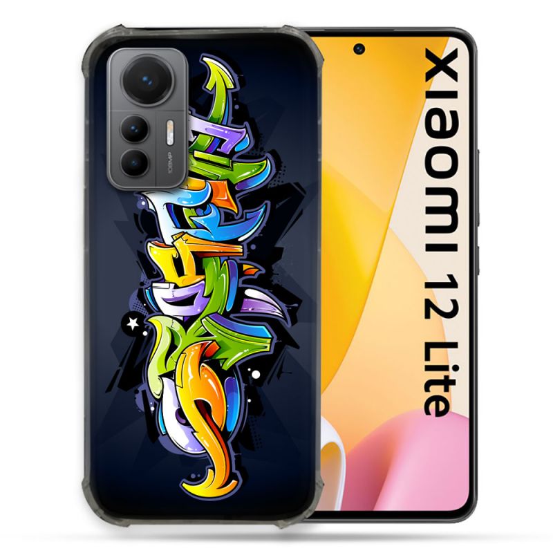 Coque Renforcée En Verre Trempé Pour Xiaomi 12 Lite Street Art Graffiti