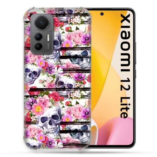 Coque Renforcée En Verre Trempé Pour Xiaomi 12 Lite Tete de Mort Pattern