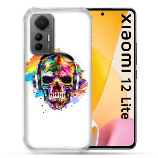 Coque Renforcée En Verre Trempé Pour Xiaomi 12 Lite Tete de Mort Tag