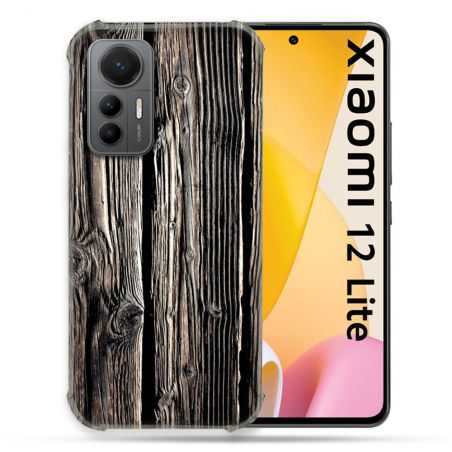 Coque Renforcée En Verre Trempé Pour Xiaomi 12 Lite Texture Bois
