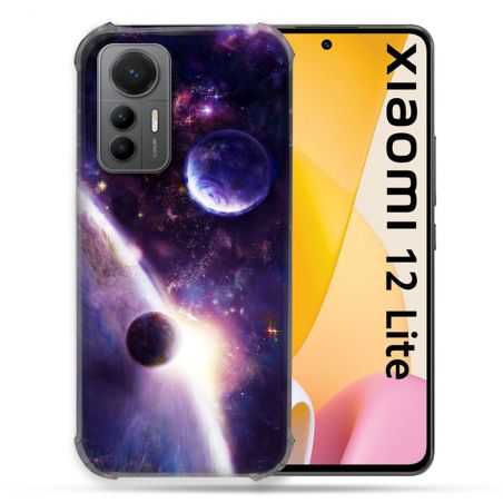 Coque Renforcée En Verre Trempé Pour Xiaomi 12 Lite Univers Planete Stellaire
