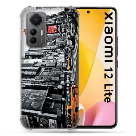Coque Renforcée En Verre Trempé Pour Xiaomi 12 Lite Voyage Amerique USA New York Taxi