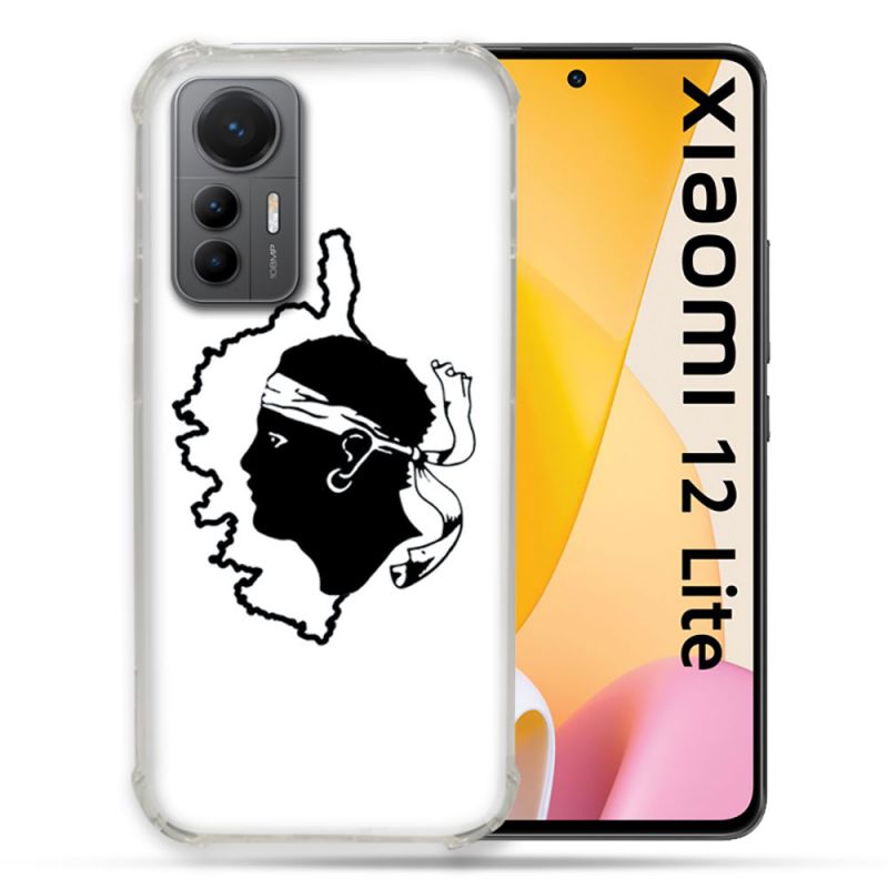 Coque Renforcée En Verre Trempé Pour Xiaomi 12 Lite Voyage Corse Blanc