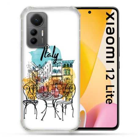 Coque Renforcée En Verre Trempé Pour Xiaomi 12 Lite Voyage Italie Vintage
