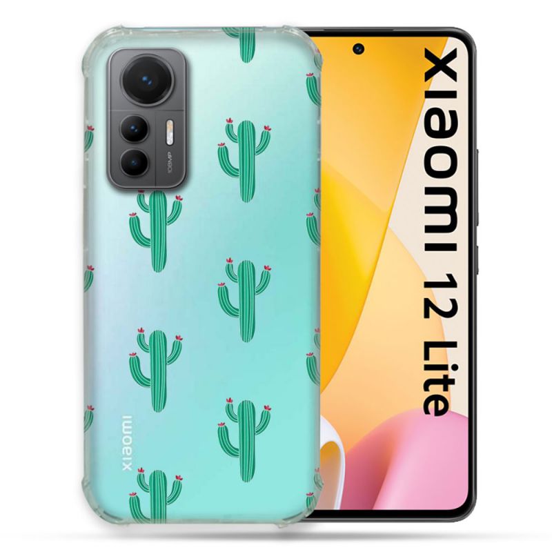 Coque Renforcée En Verre Trempé Transparente Pour Xiaomi 12 Lite Cactus