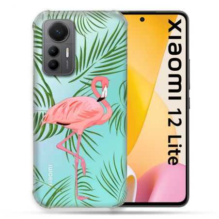 Coque Renforcée En Verre Trempé Transparente Pour Xiaomi 12 Lite Famant Rose