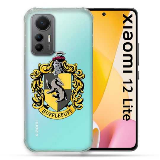 Coque Renforcée En Verre Trempé Transparente Pour Xiaomi 12 Lite Harry Potter Hufflepuff