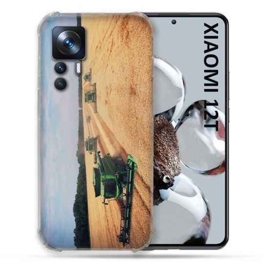 Coque Renforcée En Verre Trempé Pour Xiaomi 12T Agriculture Moissonneuse