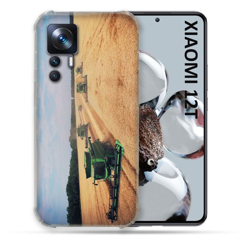 Coque Renforcée En Verre Trempé Pour Xiaomi 12T Agriculture Moissonneuse
