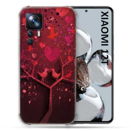 Coque Renforcée En Verre Trempé Pour Xiaomi 12T Amour Arbre