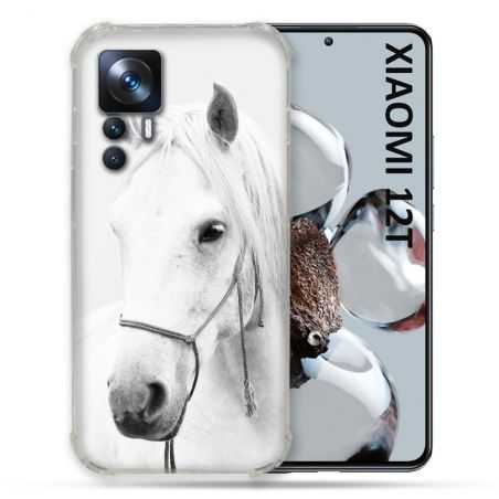 Coque Renforcée En Verre Trempé Pour Xiaomi 12T Animal Cheval Cristal