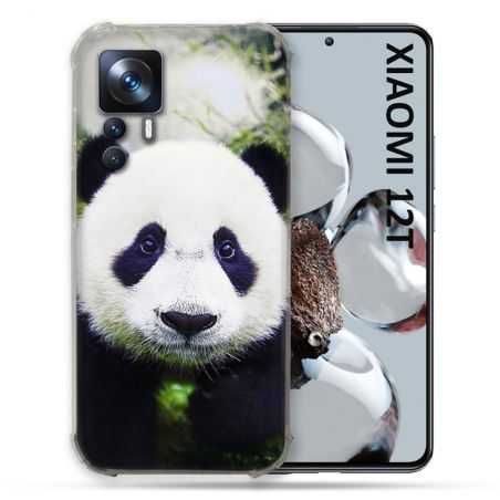 Coque Renforcée En Verre Trempé Pour Xiaomi 12T Animal Panda Color