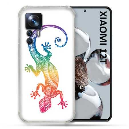Coque Renforcée En Verre Trempé Pour Xiaomi 12T Animal Salamandre Color