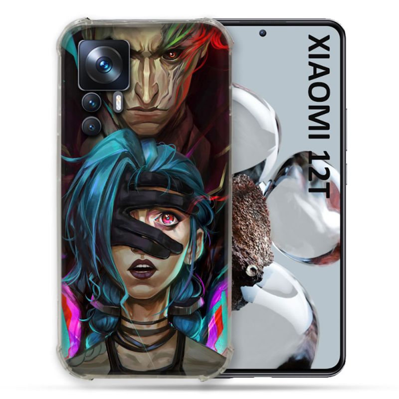 Coque Renforcée En Verre Trempé Pour Xiaomi 12T Arcane Jynx Bleu