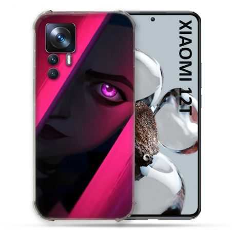 Coque Renforcée En Verre Trempé Pour Xiaomi 12T Arcane Jynx Rose