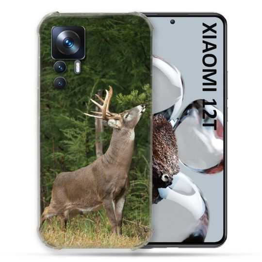 Coque Renforcée En Verre Trempé Pour Xiaomi 12T Chasse Cerf