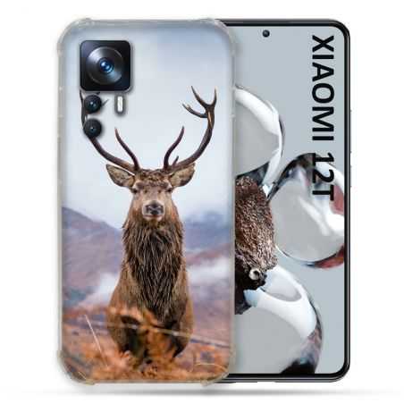 Coque Renforcée En Verre Trempé Pour Xiaomi 12T Chasse Chevreuil Montagne