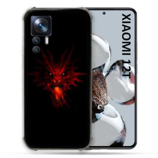 Coque Renforcée En Verre Trempé Pour Xiaomi 12T Fantastique Dragon Feu
