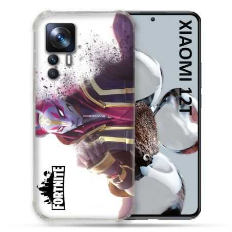 Coque Renforcée En Verre Trempé Pour Xiaomi 12T Fortnite Blanc