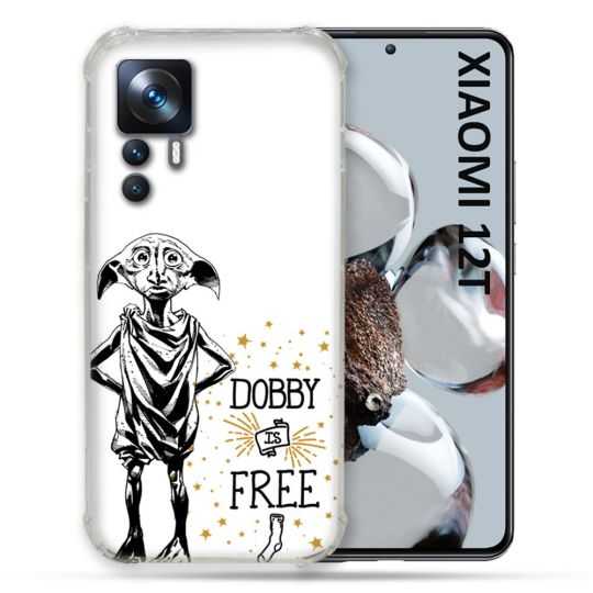 Coque Renforcée En Verre Trempé Pour Xiaomi 12T Harry Potter Dobby Free Blanc