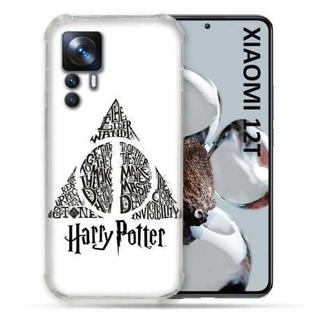 Coque Renforcée En Verre Trempé Pour Xiaomi 12T Harry Potter Hollows triangle Blanc