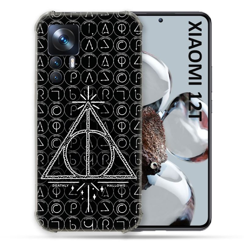 Coque Renforcée En Verre Trempé Pour Xiaomi 12T Harry Potter Hollows Triangle Noir