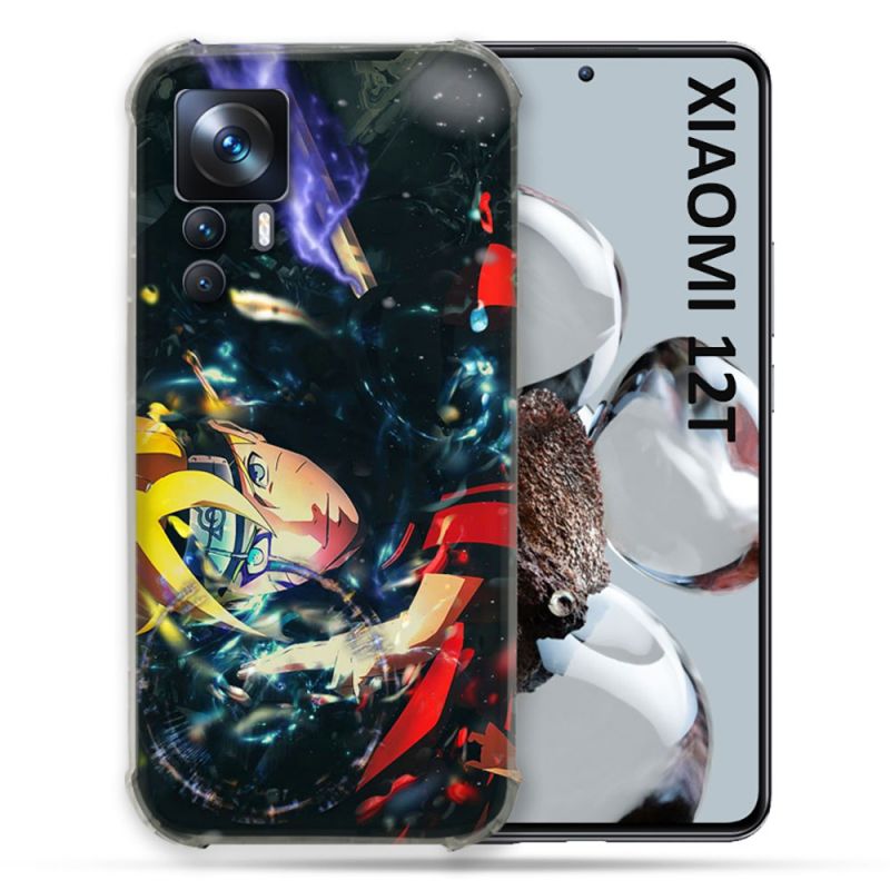 Coque Renforcée En Verre Trempé Pour Xiaomi 12T Manga Boruto Eclair