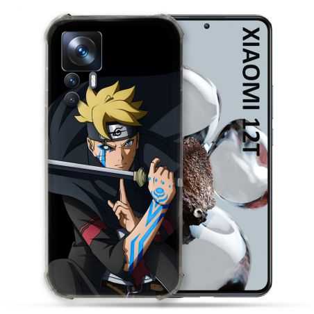 Coque Renforcée En Verre Trempé Pour Xiaomi 12T Manga Boruto Tatouage