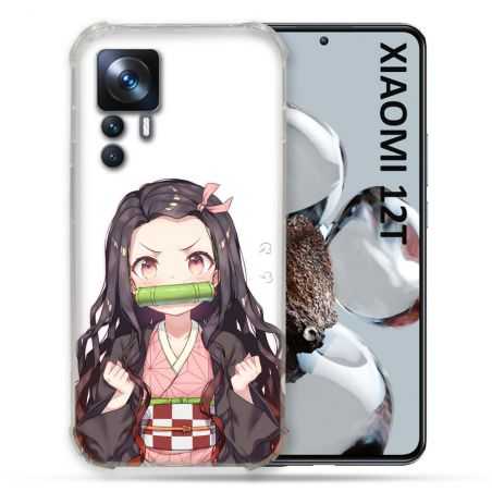 Coque Renforcée En Verre Trempé Pour Xiaomi 12T Manga Demon Slayer Nezuko