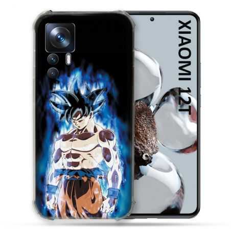 Coque Renforcée En Verre Trempé Pour Xiaomi 12T Manga Dragon Ball Sangoku Noir