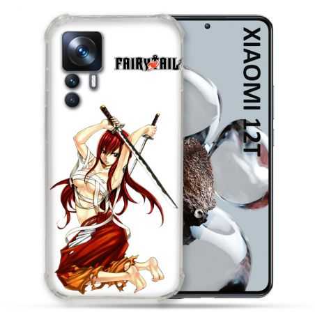 Coque Renforcée En Verre Trempé Pour Xiaomi 12T Manga Fairy Tail Erza