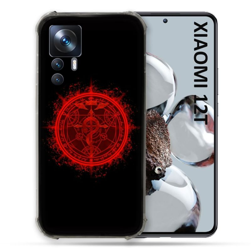 Coque Renforcée En Verre Trempé Pour Xiaomi 12T Manga Fullmetal Alchemist Logo