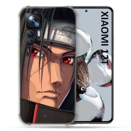 Coque Renforcée En Verre Trempé Pour Xiaomi 12T Manga Naruto Itachi Visage