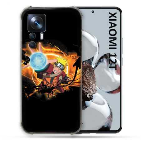 Coque Renforcée En Verre Trempé Pour Xiaomi 12T Manga Naruto Noir